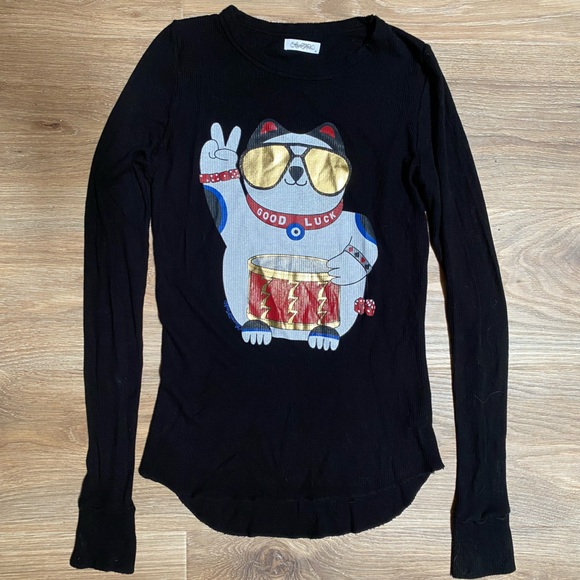 Lauren Moshi MCKINLEY GOLD FOIL LUCKY CAT - Picture 5 of 7